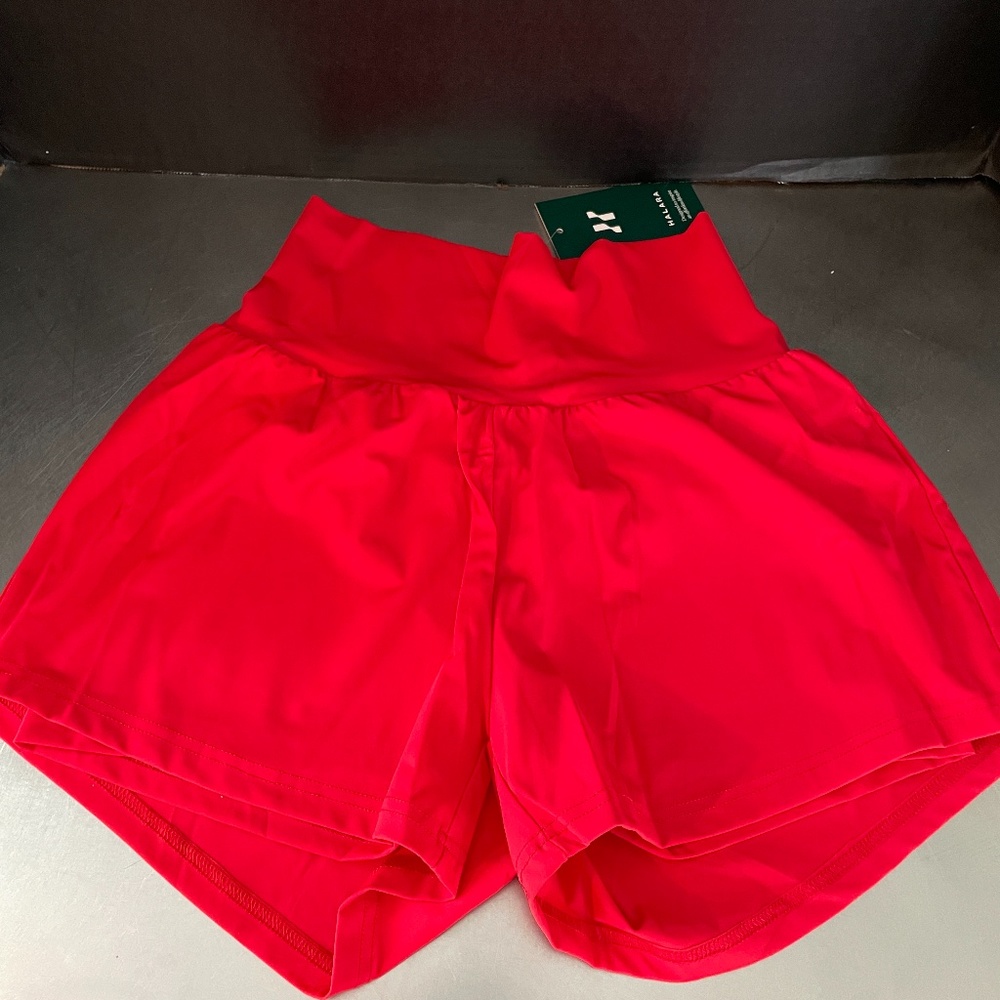 Halara NWT High Waist Red Gym Shorts 3"